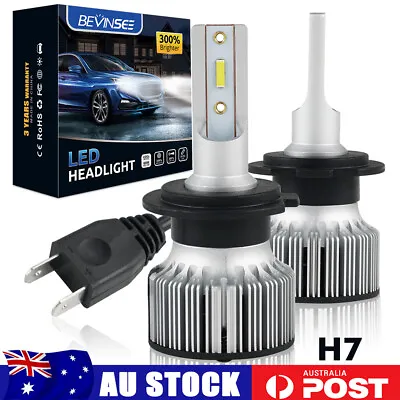 2x H7 LED Headlight Globe Low Beam 6000LM For Holden Commodore VF 13-17 VE 06-13 • $27.99