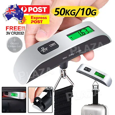 $12.85 • Buy Portable Electronic 50 KG Digital Luggage Scale Weight Travel Measures Weighing