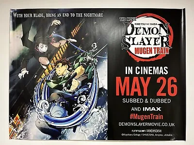 Demon Slayer Movie Mugen Train ORIGINAL Quad Cinema Poster 2023 RARE • $18.66