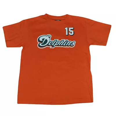 NFL Miami Dolphins Reebok Davone Bess #15 Player Tee Youth Tshirt DK1426  • $17.40