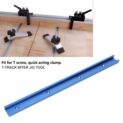 Aluminum T Track T Slot Miter Track Jig Tool 600mm For Woodworking Router Table☃ • $32.56