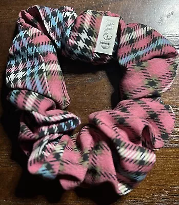 NEW Hairbow Hair Tie Pony Holder Scrunchie DEW Pink Blue Plaid Kaitlyn Bristowe • £18.95