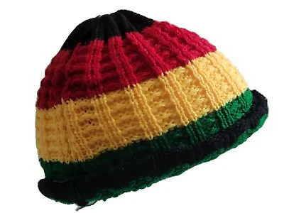 Rasta Skully Beanies Hat Beret Tam Jamaica Skull Knitting Cap Beanie Kufi  • $18.52