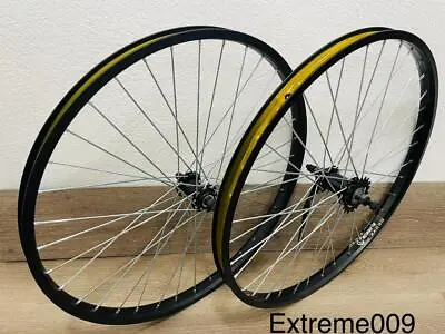 26  Weinmann Bicycle Alloy Black Chrome Wheels 36 Spoke Front & Rear Coaster 12g • $89.99