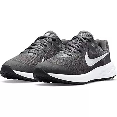 Nike Revolution 6 NN (GS) Dark Grey/White Boy's Sneakers-Size 5Y NWB DD1096-004 • $39.99