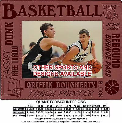 Personalized Boys Girls Basketball Picture Frames Custom Engraved Awards Gifts • $14