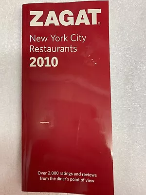 Zagat New York City Restaurants 2010 Restaurant Guide. Vintage. • $10