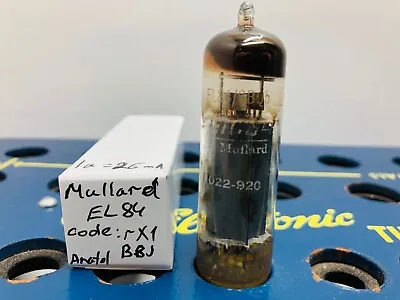 Mullard 6BQ5 EL84 Code RX1 B8J Tested Ia=26mA Amp Guitar Audio Radio Vacuum Tube • $34.45