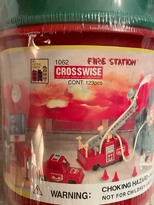  Crosswise My Little Town 1062 Fire Station Tub Factory Sealed 123 Pieces • $50