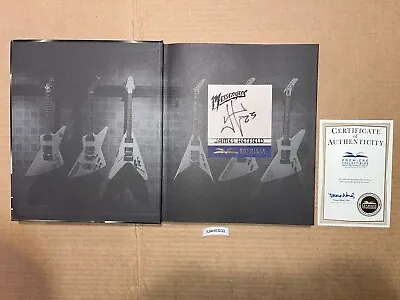 James Hetfield Metallica Signed Autographed Book Messengers The Guitars Of • $189.99
