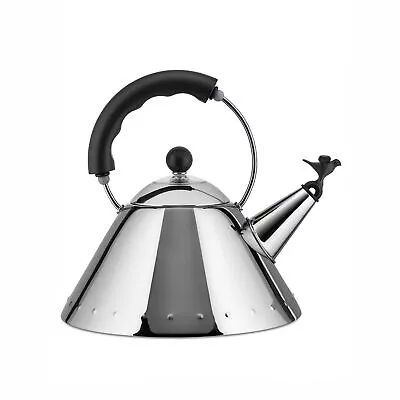 Alessi Michael Graves 9093 Stainless Steel Whistling Kettle 2 Quarts Black • $275.60