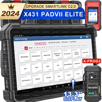 LAUNCH X431 PAD VII PAD 7 X-PROG 3 Car Diagnostic Scanner Key Programming Coding • $2799