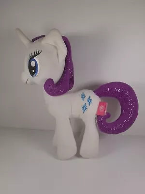 My Little Pony White Unicorn Purple Approx 12  Plush Stuffed Animal Soft  Rare • £13.29