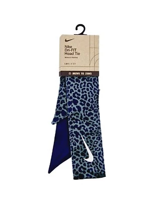 £12.99 • Buy Nike Dri-Fit Move To Zero Women's Head Tie Bandana Navy White Mix