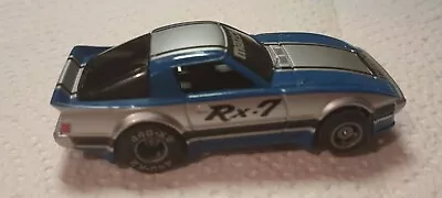 Tyco 440-X2 Mazda RX-7 Turbo Blue/Silver Slot Car • $60