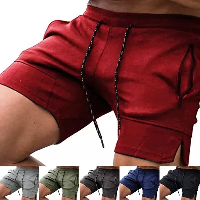 Men Sports Training Running Bodybuilding Workout Fitness Shorts Gym Pants Work . • $11.50