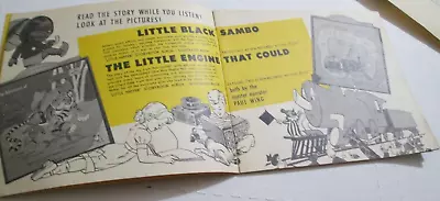 VTG LITTLE NIPPER RCA VICTOR RECORDS 45 Catalog LITTLE BLACK SAMBO DISNEY 20 PGS • $15