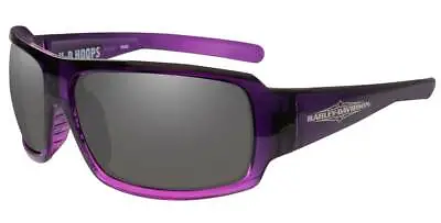 Harley-Davidson Women's Hoops Sunglasses Gray Lenses & Purple Frames HAHPS01 • $49.95