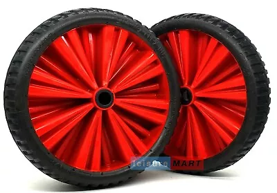 2 X Dinghy Launch Trolley FlexLite Wheels 14.5  Puncture Proof Trailer RED • £44.70