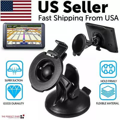 Car Suction Cup Mount GPS Holder For GARMIN NUVI 2597 LMT 42 44 52 54 55 LM • $6.89