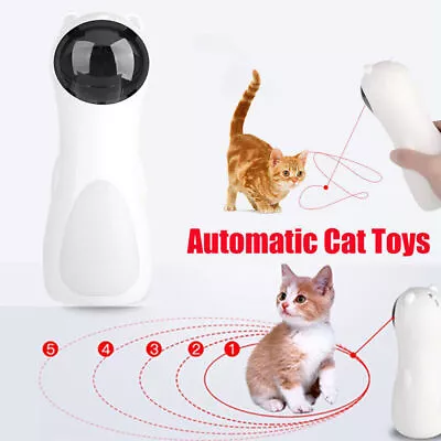 Cat Laser Toy Automatic Toy For Indoor Cats Toys Pointer Interactive USB Cat Toy • $29.98