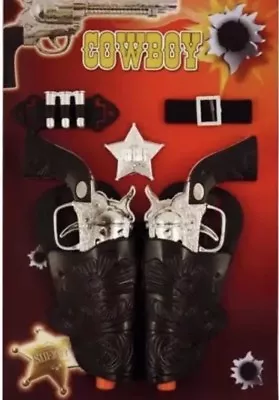 Kids Adults Cowboy Cowgirl Guns Pistols & Holster Fancy Dress Toy Set Uk Slr • £4.98