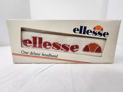 Ellesse Tennis Gear Cotton Deluxe Headband (Coca 9200) - New In Package White • $24.99