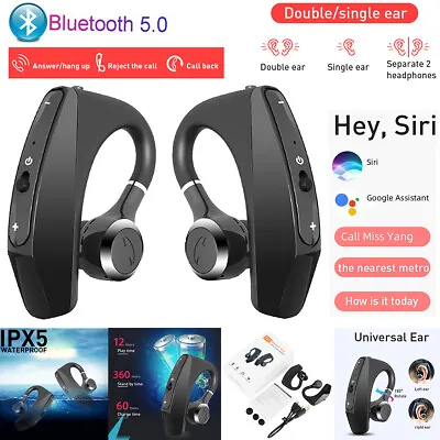 TWS True Wireless Earbuds Bluetooth 5.0 Earphones Stereo Bass Ear Hook Headset • $17.99