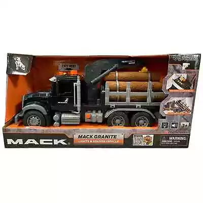 Mack Granite Toy Truck By Wonderlanes Logging Truck 1:50 Scale Friction Powered • $45.55