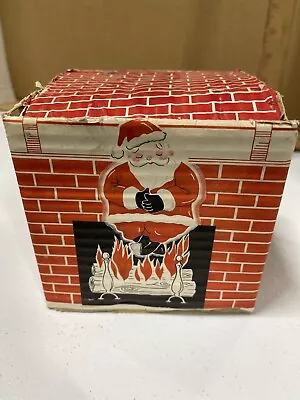 Vintage Sleeping Santa Christmas Box Only Commodore Figurine Claus • $24.99
