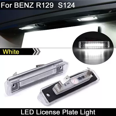 2x White 6000K 18-LED License Plate Light For Mercedes SL/E-Class W124 S124 R129 • $17.99