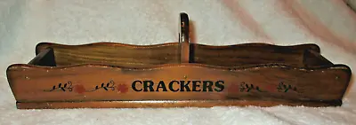 Vintage~Wooden Cracker Holder/Server~with Handle~Giftco Inc~1970's • $14.40