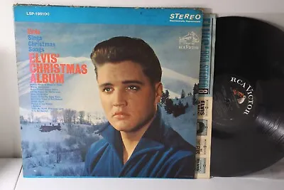 Elvis Presley - Elvis' Christmas Album RCA LSP-1951(e) Deep Groove LP ULTRASONIC • $9