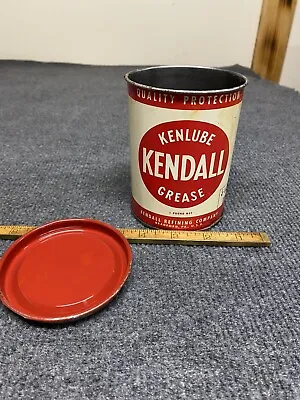 Vintage Kendall Oil / Grease Can 1 Lb Clean Inside And Out Timken Approved • $60