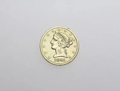 1845-p $5 Liberty Head Five Dollar Gold Coin • $306