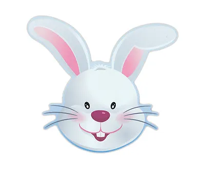 Magnetic Bumper Sticker - Easter Bunny (Happy Easter) - Bunny Shaped Magnet • $7.99