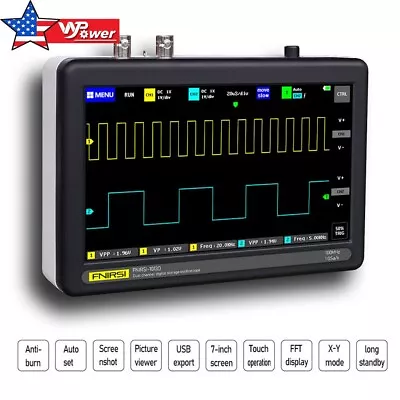 FNIRSI 1013D Mini 7  Touch Panel 2CH Digital Oscilloscope 100MHz Bandwidth 1GS • $145.99