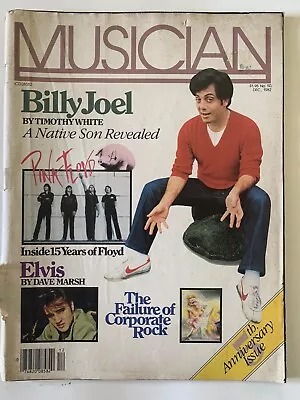 Pink Floyd 1982 DECEMBER MUSICIAN MAGAZINE Elvis Billy Joel Good Condition • $29.99