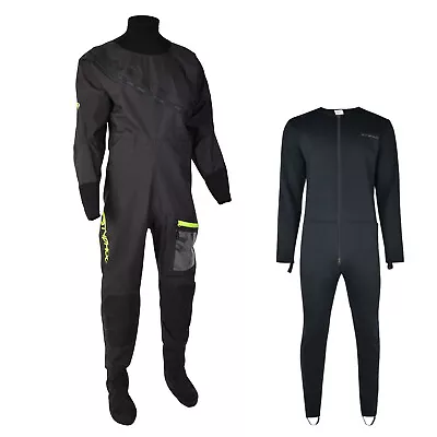 2023 Typhoon Ezeedon 4 Drysuit 100174 & Undersuit - Black • £449.96