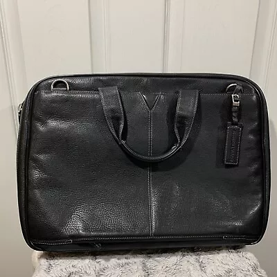 Johnston And Murphy Leather Laptop Briefcase • $50