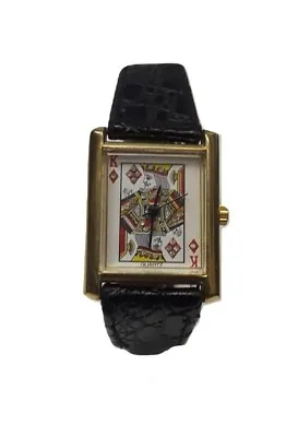 Vintage King Of Diamonds (Square Faced) Wrist Watch | Made In Hong Kong • $24.95