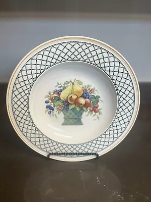 Villeroy & Boch  Basket  Pattern Porcelain Rimmed Pasta  Bowl 12 1/2   Germany • £46.36