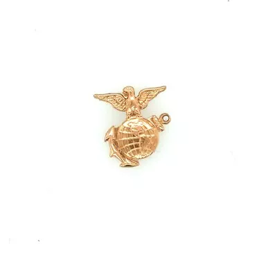 ESTATE 14k Yellow Gold Marine Corps Emblem Logo Pendant Charm • $150