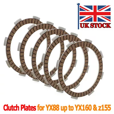 UK For YX140 YX150 YX160 Pit Bike Clutch Plates Set Engine Clutch Plate 5 Pieces • £15.99