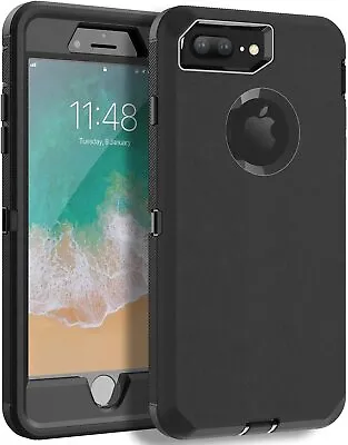 $11.99 • Buy For IPhone Xs Max/XR X 7 8 6 6s Plus Armor Heavy Duty Shockproof Case Cover