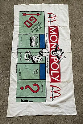 Rare McDonalds 1988 Monopoly Towel ￼ • $49.99