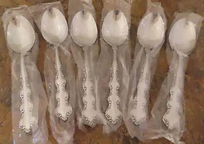 Oneida Mozart 6 Place Soup Spoons Deluxe Stainless Flatware Silverware Lot G New • $27.99