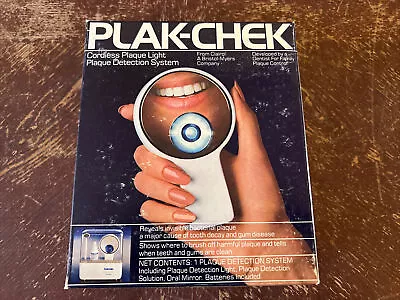 Plak-Chek Cordless Plaque Light Vintage 1979 Dental Tool By Clairol • $9.50