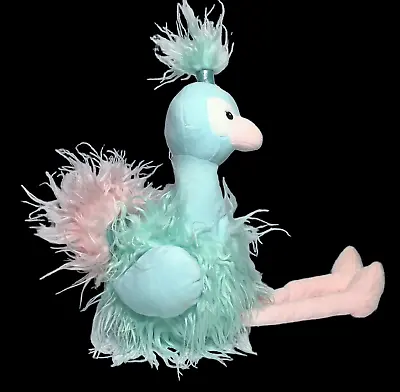 $29.95 • Buy Animal Adventure Flamingo Ostrich Bird Plush Long Legged 25  Teal Blue Pink Toy