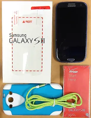 Samsung Galaxy S3 SCH-I535 - Blue ( Verizon ) 4G LTE Smartphone - Bundled / READ • $37.39